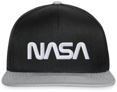 NASA Logo Wit Borduurwerk Snapback cap