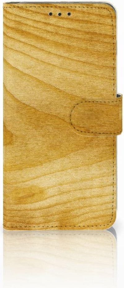 Samsung Galaxy S10 Plus Book Style Case Licht Hout