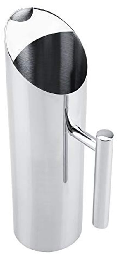 Dailygoods- Waterkan Roestvrij staal 2L - Waterkan met deksel - Schenkkan - IJsbeschermer - Ergonomisch handvat - Morsbestendig ontwerp - Pitcher