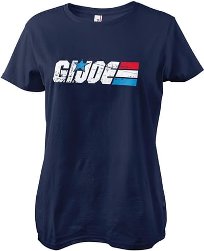 G.I. Joe Dames-T-shirt met gewassen logo in girly-stijl