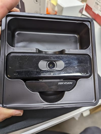 Hikvision Digital Technology DS-U18 webcam 8 MP 3840 x 2160 Pixels USB 3.2 Gen 1 (3.1 Gen 1) Zwart