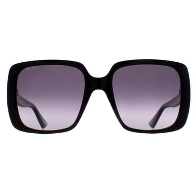 Gucci Vierkante Dames Zwart Grijs Verloop GG0632S