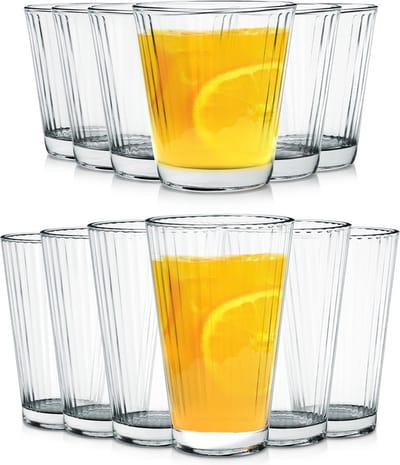 Drinkglazen voor Dranken 270 ml / 220 ml 12 stuks - Waterglazen - Glazen - Limonadeglazen
