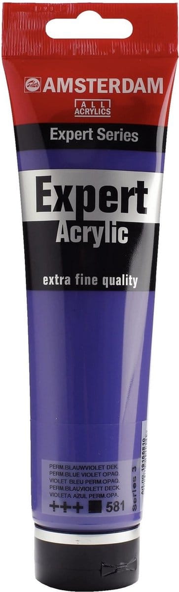 Acrylverf - 581 Permanentblauwviolet - Dekkend - Amsterdam Expert - 150 ml
