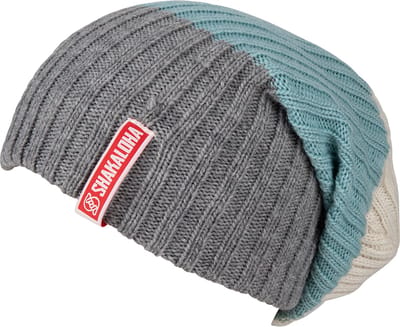 Shakaloha Gebreide Wollen Muts Heren & Dames Beanie Hat van merino wol zonder voering - Buxy Beanie MrnRv MrnGry Unisex - One Size Wintermuts