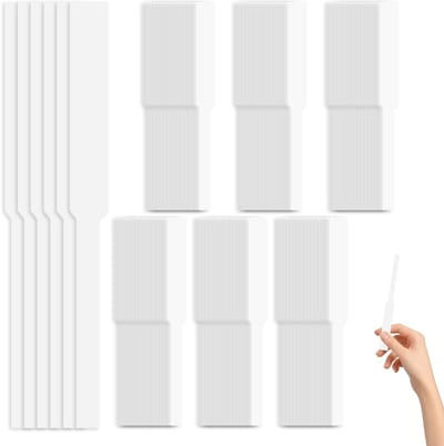Dailygoods - Geurtester, 600 stuks, geurstrips, geurpapier, voor het testen van geuren en etherische oliën, aromatherapie, 13 cm (wit)