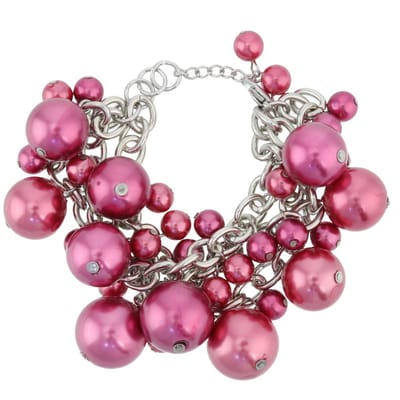 Behave - Armband - roze parels - opvallende feeststijl
