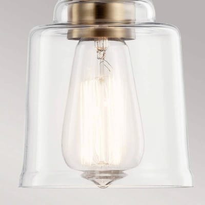 Kichler LED Hanglamp Aivian | 1X E27 Max 60W | Dimbaar | Weathered Brass