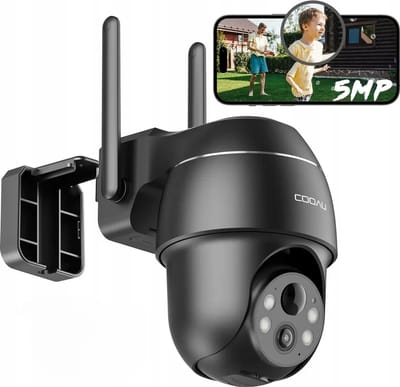 Beveiligingscamera Buiten 2K QHD, WiFi IP Camera met Nachtzicht, App Bediening, IP65 Waterdicht, 355°/90° Draaibaar