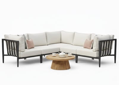 Belito Daan Hoek Loungeset | Alu | 245x245 cm | Nr. 10 incl. Tafels