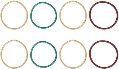 Set van 8 Elastische Polsringen, Ontspannende Massagearmbanden, Stressverlichting, Kantooraccessoires, Schoolbenodigdheden en Vrijetijdsgadgets