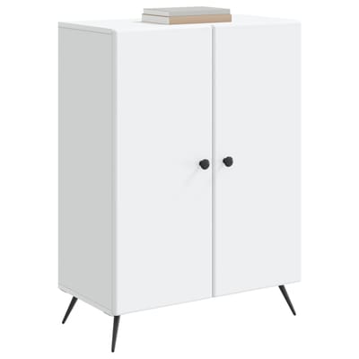 vidaXL - Dressoir - Wit - 66 - x - 34,5 - x - 90 - cm - Bewerkt - hout