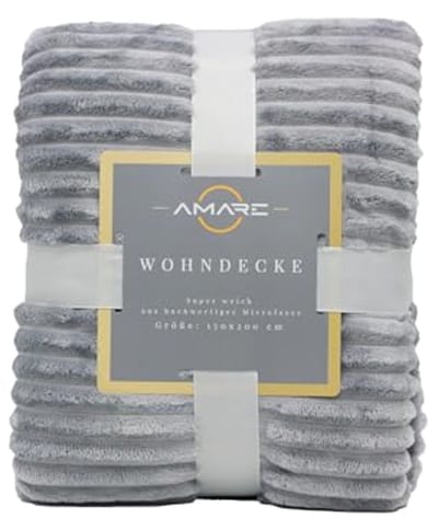 Gezellige Warme Knuffeldeken 150 x 200 cm - Zachte Pluizige Fleecedeken voor Bank en Bed