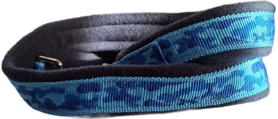 Lijn - 2,5 m - Blauw camouflage - Gevoerd - Donker blauw fleece - Zacht voor de handen - Uitlaat lijn honden - Lijn - Politie lijn - Zeer sterk - Voor sterke rassen