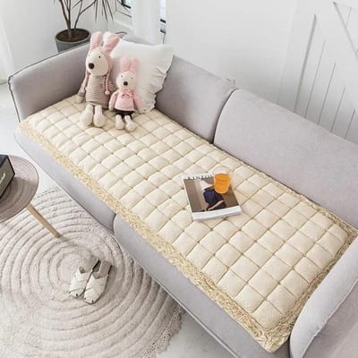 Nieuw Puur Katoenen Bankkussen Universeel Antislipkussen voor Alle Seizoenen Dik Mantou Kussen voor Raammat Bedzijbank 45x45cm gray