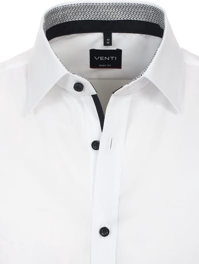 Venti Heren Overhemd Non Iron Wit Body Fit 134024500-001 - L