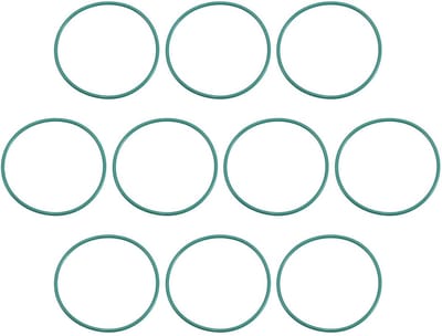 O-ringen, 30 mm AD 28 mm ID 1 mm breedte FKM-afdichting voor machineinstallaties, groen, verpakking van 10