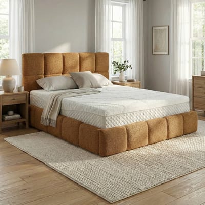 Mörgenn Bed Calma - Luxe Bedframe met Opbergruimte - Inca Gold (Anthology 10) - 160x200 cm - Zonder Matras