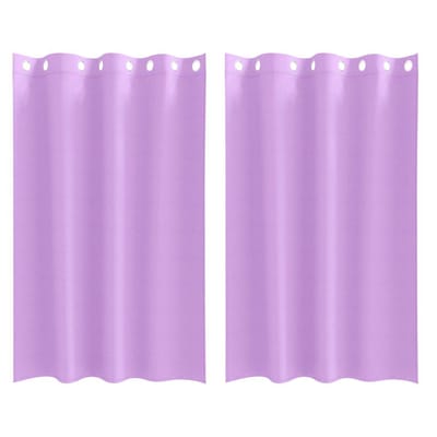 vidaXL Zwart-out Gordijnen met Ringen 2 st Paars 175 x 140 cm