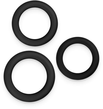 Renegade - Slim Rings - Cockringen Set - 3 stuks - Zwart