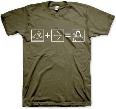 Arrow Riddle T-shirt Olive
