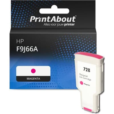 PrintAbout Inktcartridge F9J66A (728) Magenta Extra hoge capaciteit geschikt voor HP