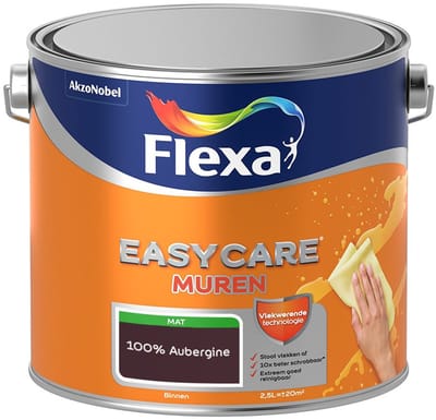 Flexa - Easycare Muren - 100% Aubergine - Mengverf - 2,5 L