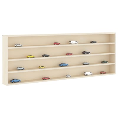 vidaXL - Wanddisplaykast - Muurmontage - Beige - 100 - x - 8,5 - x - 36 - cm