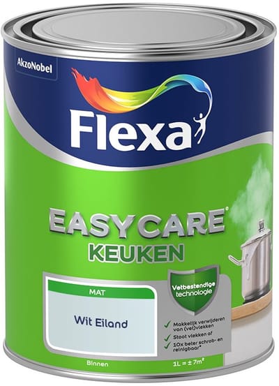 Flexa - Easycare Keuken - Wit Eiland - Mengverf - 1 L