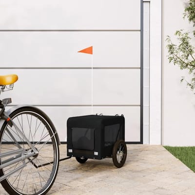 Fietskar voor honden - Huisdier aanhanger - Veilig vervoer - Waterdichte hoes - 30 kg capaciteit - Zwart