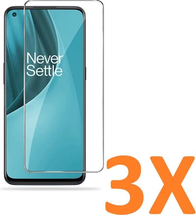 Screenprotector Glas - Tempered Glass Screen Protector Geschikt voor: OnePlus 9 - 3X