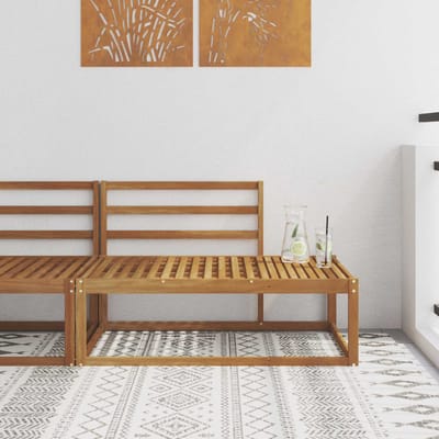 vidaXL - Buitenhoekbank - Naturel - 115 - x - 83 - x - 73 - cm