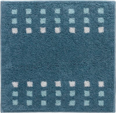 Casilin WC Mat Antislip Brica 60x60cm - Vierkante Toiletmat - Water absorberende wc-mat - Wasbaar en Sneldrogend - Ocean Blauw
