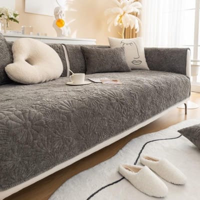 Dikke Chenille Chaise Longue Sofa Mat Vier Seizoenen Universele Sofa Handdoek Antislip Bank Kussenhoes voor Woonkamer Meerdere Maten 70x70cm 1pc