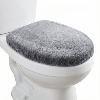 Dailygoods- WC-Dekselhoes Perfecte Pasvorm - Toiletdekselhoes - Zachte Fluwelen Hoes - Bescherming - 38 x 29 cm - 1 Stuk - Toiletbrilhoes