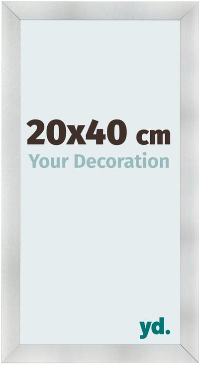Your Decoration - Fotolijst 20x40 cm - MDF - Aluminium Geborsteld - Pisa