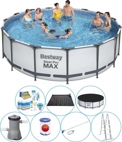Steel Pro MAX Rond 457x122 cm - Slimme Zwembad Deal