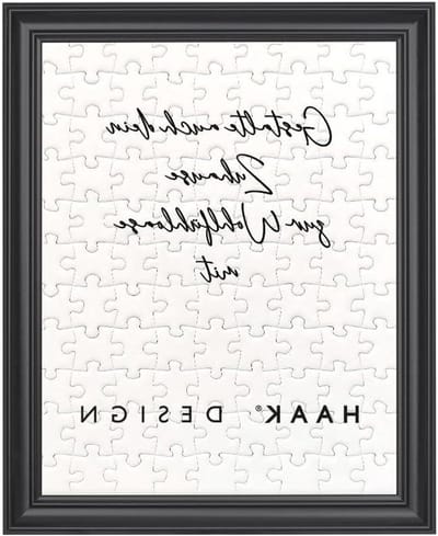 Puzzellijst - Fotolijst - Puzzels Inlijsten - Op Maat Gemaakt - 61 x 915 cm - Zwart Mat