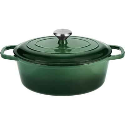 SILVERCREST Gietijzeren braadpan, Ø29 cm (Groen)