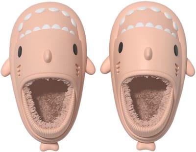 JAXY Haai Slippers - Shark Slides - Shark Slippers - Pantoffels Dames en Heren - Sloffen Jongens en Meisjes - Maat 38-39 - Roze
