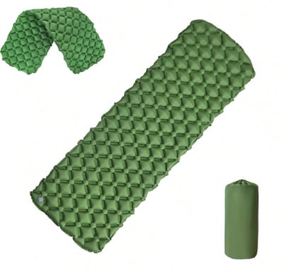 SMH LINE® Slaapmat - Luchtbed - Camping Matras - 195x65x6.5cm - Slaapmatje - Groen