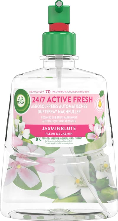 AirWick Luchtverfrisser Active Fresh Jasmine Blossom Navulling, 228 ml