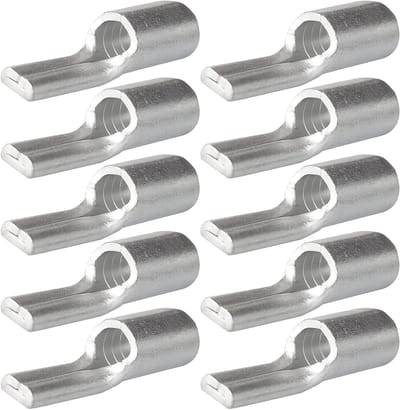 Kabelschoenen 16mm² 10 stuks - Pin kabelschoen gemaakt van koper gesoldeerd en vertind, voor de accukabelindustrie, 5,9 mm binnendiameter