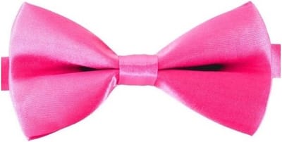 Carnaval verkleed vlinderstrikje - roze - 12 cm - voor dames/heren - strikken - kleding