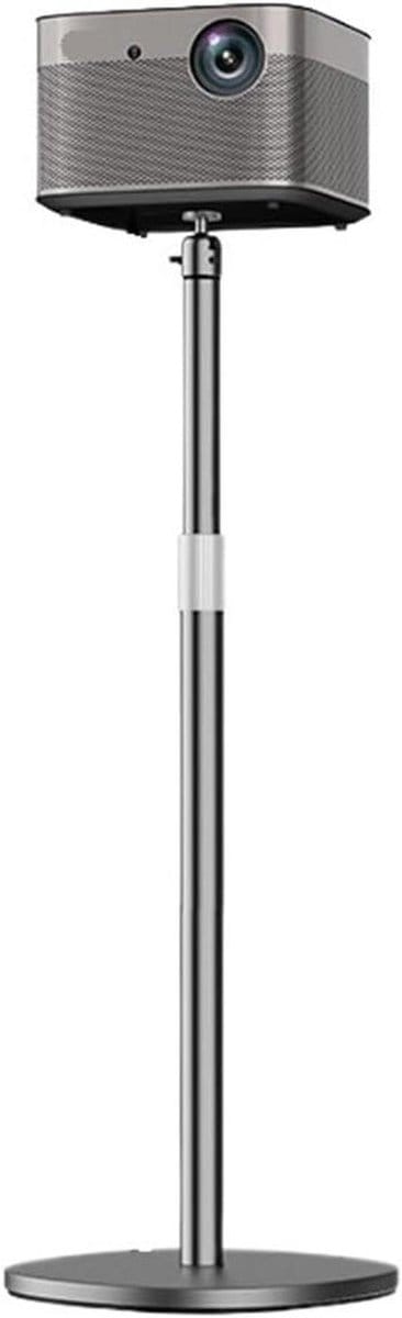 Projector Standaard - Beamer Houder Vloer - Thuisbioscoop Opzetten - 360 Graden Draaibaar - 125x27.5cm - Zwart