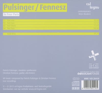 Patrick Pulsinger & Fennesz Christian - Pulsinger: In Four Parts (CD)