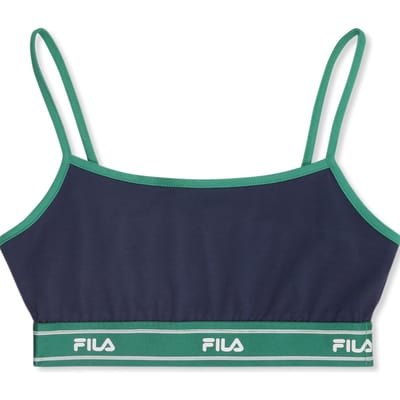 FILA Candelo Taped Spaghetti Bra Top Black Iris Maat: XS | BH's Outlet | Dames | Blauw