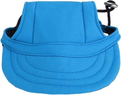 Hondenpet voor Buitenactiviteiten met Zonnebescherming en Ooropeningen voor Kleine en Grote Honden (Blauw)