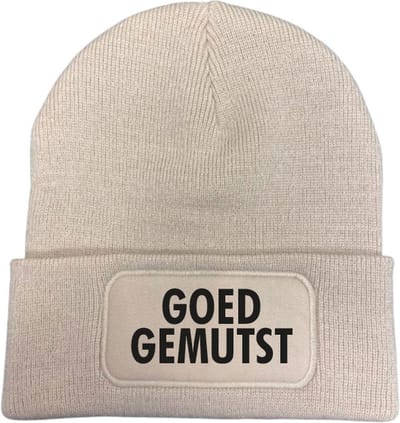 Goed gemutst wintermuts almond | zwart - soBAD. | Wintersport | Schaatsen | Après ski outfit Warme Muts voor Volwassenen | Heren en Dames Beanie | Schaatsen | Wintermuts