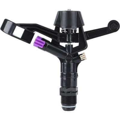 Arroseur à buse 3/4 pouce Jardin Pelouse Bras oscillant Pulvérisateur d'eau Irrigation Outil d'arrosage black